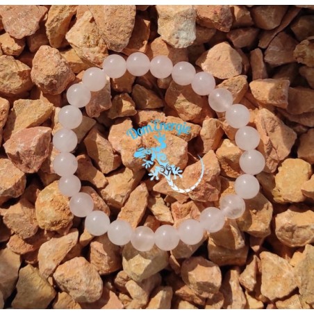 Bracelet Quartz Rose - 6 mm