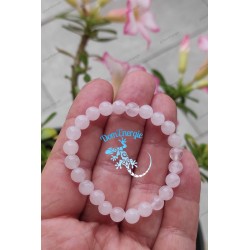 Bracelet Quartz Rose - 6 mm