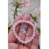 Bracelet Quartz Rose - 6 mm